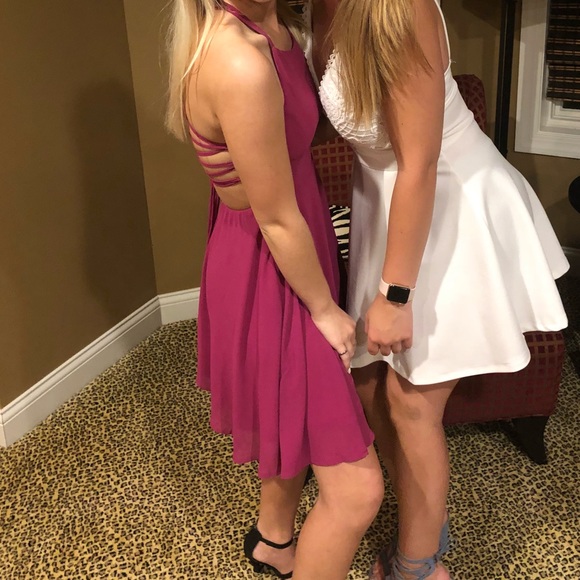 Lulu’s Good Deeds Lace-Up Dress - Picture 4 of 4